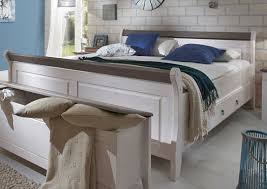 Landhaus bett test alle auswahl unter allen landhaus betten. Landhaus Schlafzimmer Eva Massivholz Weiss Grau Von Jumek Gunstig Bestellen Skanmobler