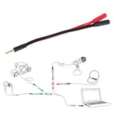 I have cut the male to male 3.5 mm audio jack and solder two wires, but one should a female 3.5 mm. Supra 2 In 1 Kabel Adapter Headphone Jack 3 5mm 4 Pole Audio Male Ke 2 Female Shopee Indonesia