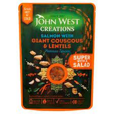 Maybe you would like to learn more about one of these? John West Creations Salmon With Giant Couscous Lentils Harissa Spices 180g Sainsbury S