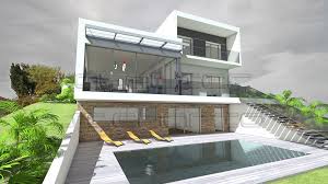 Plan Maison Architecte Maison Contemporaine A Porte A Faux Sur Terrain En Pente Plan Maison Architecte Plan Maison Maison