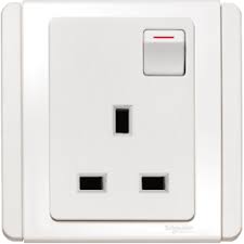 Eu 2 pin to uk 3 pin plug power adapter converter mains fused adapter bs5733. E3015 Ww 13a 3 Pin Switched Socket Outlet White Schneider Electric Global