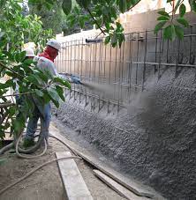 Concrete Retaining Wall Sprayed Concrete Building A Retaining Wall Modern Landscape Design Concrete Retaining Walls
