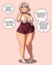 Rule 34 - 1girls Breasts Cleavage Female Gilf Gina Ambers (wingedwasabi)  Grey Hair Hi Res Hips Huge Breasts Light-skinned Female Light Skin Mature  Female Original Original Character Thick Thighs Thighs Wide Hips