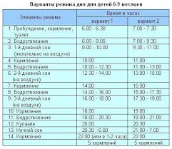Rezhim Dnya Rebenka V 6 Mesyacev