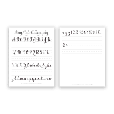 Amy Style Calligraphy Worksheet The Postman S Knock Calligraphy Worksheet Basic Calligraphy Lettering