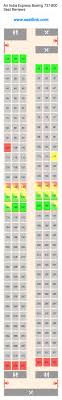 Air India Express Boeing 737 800 738 Seat Map United
