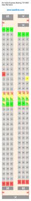 Air India Express Boeing 737 800 738 Seat Map United