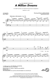 G to the world you see. A Million Dreams Justin Paul Chor Cd