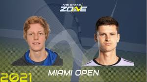 Hubert hurkacz completed a dream fortnight at the miami open on sunday, defeating jannik sinner to win his first atp masters title. 2021 Miami Open Men S Final Jannik Sinner Vs Hubert Hurkacz Preview Prediction The Stats Zone
