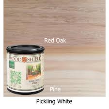 1 Qt Pickling White Woodshield Interior Stain Pickling Qt The Home Depot Staining Wood Staining Wood Floors Stain On Pine