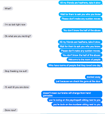 You can make the bot about any subject you like and pretend this is a part of a mass text service. Miscellaneous Thoughts Lyric Prank Via Imessage Wattpad