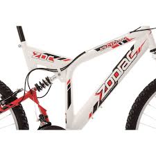 Vtt Tout Suspendu 26 Zodiac Blanc Tc 46 Cm Taille Vtt Tout Suspendu Cadres Suspendus Le Zodiac
