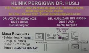 Klinik Pergigian Dr Husli Dentist In Sungai Petani