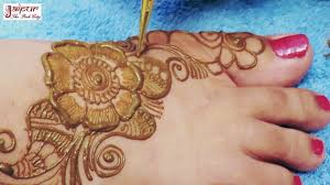 Simple Mehndi Design 19 Mehndi Ki Design Leg Mehndi Design म ह द ड ज इन Sonia Goyal Youtube