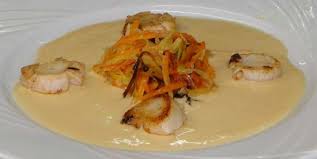 St Jacques Sauce Corail Et Julienne De Legumes Aurelie Cuisine Sauce Corail Julienne De Legumes Recette Cassolette