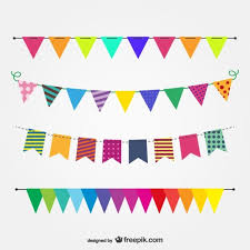 Download Colorful Garlands For A Party For Free Vector Free Planner Stickers Crafts