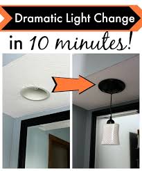 Change Your Canned Lights To Pendants In 10 Minutes Cleverly Simple With Images Diy Lighting Can Lights Diy Pendant Light