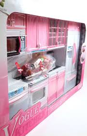 Complete set ~ individual pieces available in world. Barbie 4 Piece Vogue Modern Kitchen Set Lower Price Barbie Kitchen Barbie Kitchen Set Barbie House Furniture