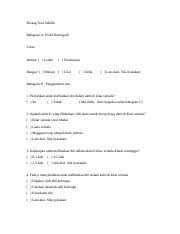 I hope you enjoyed this video. Borang Soal Selidik Gai Borang Soal Selidik Bahagian A Profil Demografi Umur Jantina Lelaki Perempuan Bangsa Melayu Cina India Lain Lain Sila Nyatakan Course Hero