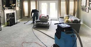 Carpet cleaning equipment is brought in and setup. Bergen County Nj Carpet Steamers
