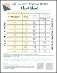 Half Square Triangle Hst Cheat Sheet And Tutorial Half