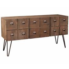 Buffet Octave 2 Portes 2 Tiroirs En Pin Style Industriel Buffet Bas Buffet Et Style Industriel