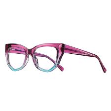 Elizabet Cat Eye Purple Glasses