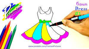 Melukis gambar bisa menjadi cara yang luar biasa untuk menggali kreativitas. How To Draw Dress Coloring Pages For Kids Youtube