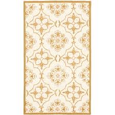 Save 28% • SAFAVIEH Chelsea Jamison Geometric Wool Area Rug, Ivory/Green,  2'9" x 4'9"