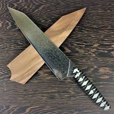 Quest for the best kitchen knife. Samurai Chef 10in K Tip Gyuto Raindrop Damascus Knife Kitchen Knives Best Kitchen Knives
