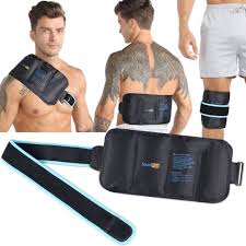 SuzziPad Ice Packs for Injuries Reusable Gel, 7x16" Gel Cold Pack with  Strap, Neck, Shoulder, Knee, Back Ice Pack Wrap with Soft Plush Linin, Cold  Compress for Swelling, Bruises, Surgery, Post-Workout: Buy