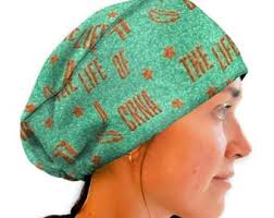 Life of a CRNA Euro Scrub Cap (ribbon or Toggle Option)