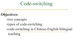 Hymes states that it is not only just divide between languages. 2 Intra Sentential Switching