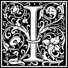 William Morris Letter I - Openclipart