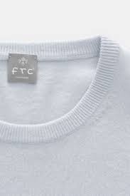 Quality cashmere will not pill and will keep its form for years, even generations. Ftc Cashmere Cashmere Crew Neck Jumper Pastel Blue Braun Hamburg