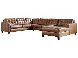Signature Design By Ashley Baskove Leather Match 4 Piece Sectional With Chaise And Tufting Wayside Furniture Sectional Sofas Free shipping for many products!