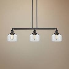 Large Bell 40 1 2 Wide Bronze Kitchen Island Light Pendant 65v98 Lamps Plus Kitchen Island Lighting Pendant Kitchen Island Lighting Bronze Kitchen