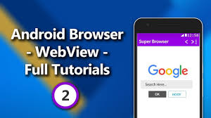 Webview from android is a fundamental part of chrome's technology that allows other android apps to show web content. Android Browser Webview Complete Tutorial Series Part 1 Creating Webview Layout Back Button Youtube