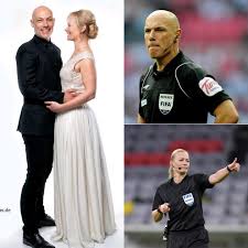 Alman kadın hakem bibiana steinhaus ile iki yıl önce düdüğünü bırakan i̇ngilizler'in ünlü hakemi howard webb büyük bir aşk yaşıyor. England Referee Howard Webb Marries German Referee Bibiana Steinhausorme Rush Hour Sport