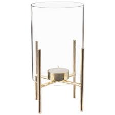 Gold Metal And Glass Candle Holder On Maisons Du Monde Take Your Pick From Our Furniture And Access Bougeoirs En Verre Bougeoirs Decorations De Noel Tendance