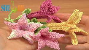 Crochet Bell Flower Tutorial 71 Part 2 Of 2 Free Crochet Flower Patterns Crochet Flowers Crochet Flower Patterns Crochet Flowers Free Pattern