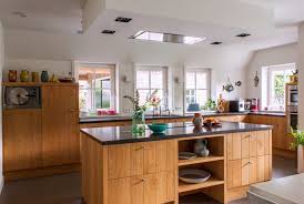 A Crafter S Colorful Modern Dutch Farmhouse Natural Wood Kitchen Cabinets Wood Kitchen Cabinets Modern Kitchen