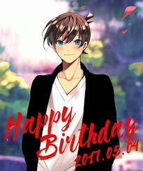 Happy Birthday Shinichi Kudo 5 May 2017 Anime Detective Conan Detective Conan Conan Detektif Conan