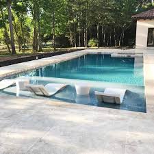 Tuscany Travertine Pavers On A Deck Around A Schwimmbecken Backyardpooldeck Universum Poss Travertine Pool Swimming Pool House Swimming Pools Backyard
