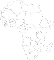 Africa is known for its beautiful forest and biodiversity. Download Empty Black Africa Outline Map Silhouette White Map Of Africa Black And White Full Size Png Image Pngkit