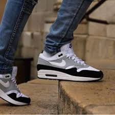 New Nike Air Max 1 Wolf Grey White Black Ah8145 003 Size 40 45 Price 135 Now Instore At Ozsneakerlab And On Nike Air Max Sneakers Nike Shoes