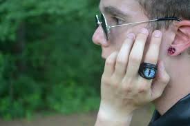 Handmade Leather Ring. Adjustable Real Leather Ring. Statement Ring. Horror  Leather Ring. Anime Ring. Halloween Fantasy Ring. Gamer Ring.