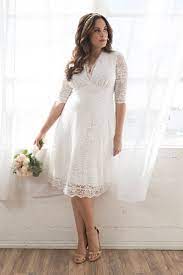 You Ll Make Hearts Swoon In Our Wedding Belle Dress This Short And Elegant P Plus Size Wedding Dress Short Casual Wedding Dress Courthouse Wedding Dress Short