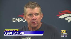 Broncos head coach Sean Payton is all business