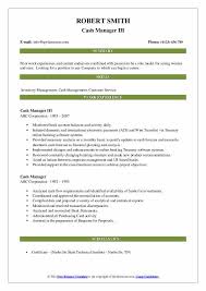 Get the right cash management analyst job with company ratings & salaries. Cash Manager Resume Samples Qwikresume